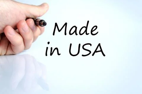 Made in Usa text concept Stock Photos