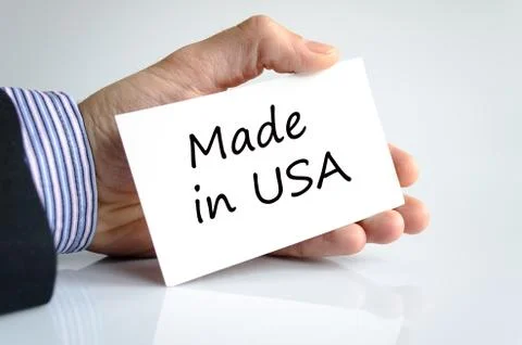 Made in Usa text concept Stock Photos