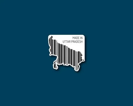 Made in Uttarakhand barcode Stock Illustration