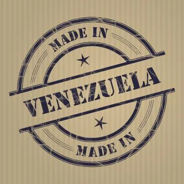 Made in Venezuela Illustrazione stock