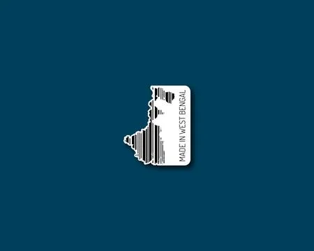 Made in West Bengal barcode Stock Illustration