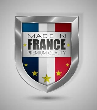 MadeinFrance shield 스톡 일러스트