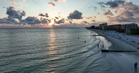 Madeira Beach Drone 2 Video stock 246892766
