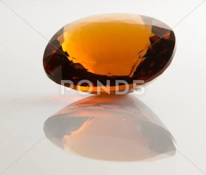 Madeira citrine gemstone Stock Photos