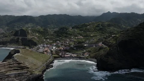 Madeira coast drone Stock Footage 277547978