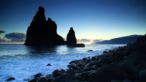 Madeira coast Stock Footage 133866896