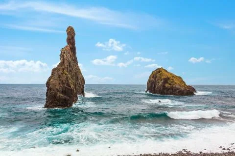 Madeira coast Stock Photos