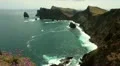 Madeira coastline with blue flower 20110427 121636 HD Footage
