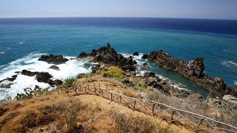Madeira Coastline Stock Footage 82372857