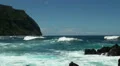 Madeira coastline with jungle mountains HD Footage