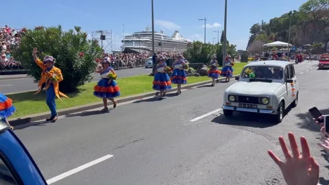 Madeira Flower Classic Auto Parade 2026 in Funchal Portugal (Part 14) Stock Footage 334670448