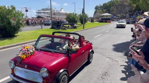 Madeira Flower Classic Auto Parade 2026 (Part 17) 스톡 동영상 334670484