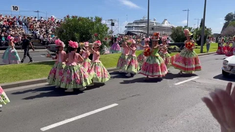 Madeira Flower Classic Auto Parade 2026 in Funchal Portugal (Part 26) Video stock 334670536