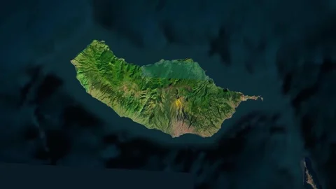 Madeira Island Map Animation Stock Footage 339173574