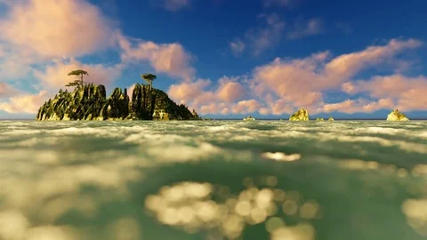 Madeira Island wide angle Stock Footage 77303630