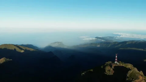 Madeira pico do arieiro Video stock 141748945