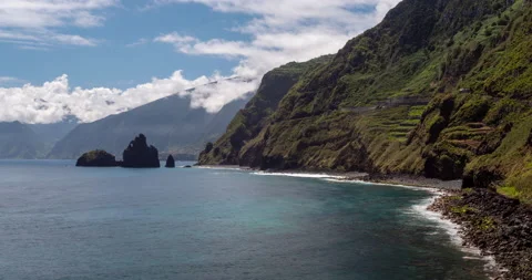 Madeiran coast Stock Footage 205177397
