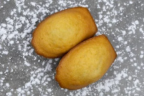 Madeleine close-up isolated Stock Photos