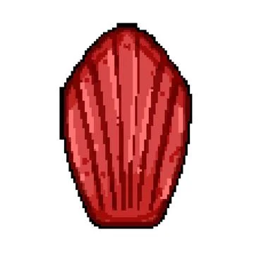 Madeleine shell cake decorative baking mold cartoon drawing Stock Illustration
