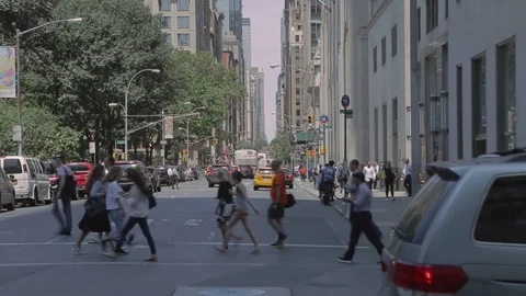 Madison Ave. Perspective view. Manhattan. New York. Stock Footage 75283084