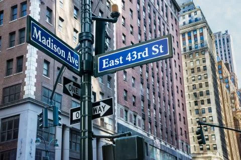 Madison Ave Stock Photos
