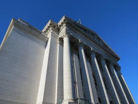 Madison capitol pillars Foto stock