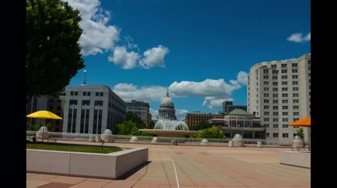 Madison Capitol Timelapse Stock Footage