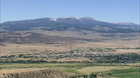 Madison River And Ennis Stock Footage 65438022