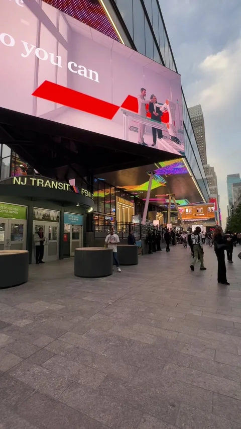 Madison Square Garden on Knicks vs Pacers Game Day Stock Footage 310400219