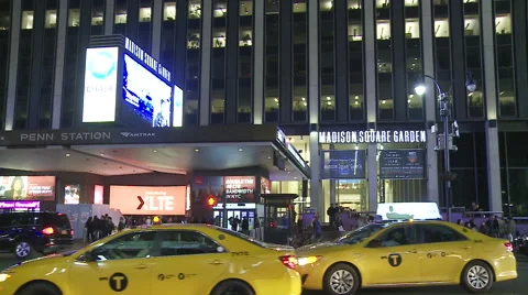 Madison Square Garden at Night. Stock-Footage 48859653