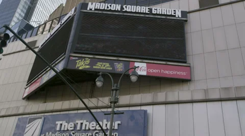 Madison Square Garden in NYC Video stock 34428277