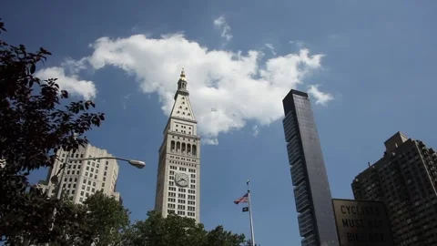 Madison Square Park in America Stock Footage 243639400