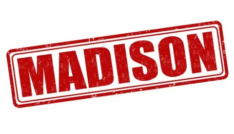 Madison stamp Stock Illustration