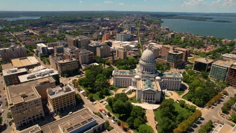 Madison, WI Downtown 動画素材 252150541
