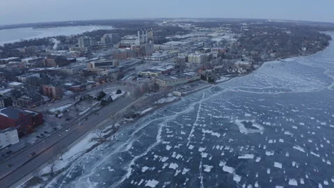 Madison Winter Evening 05 Video stock 321707212