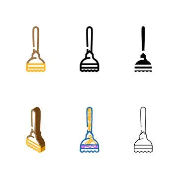 Madler bartender color icon vector range Stock Illustration