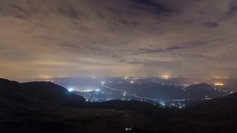 Madonie Night Stock Footage 163378975