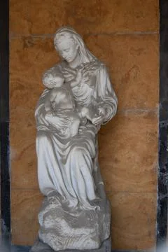 Madonna with child Stock Photos