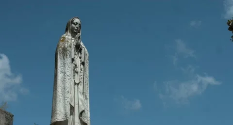 Madonna statue Video stock 196225196