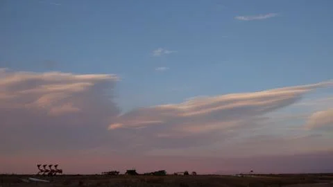 Madras Oregon Sunset Clouds Stock Photos