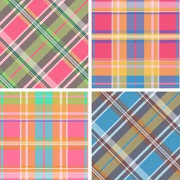 Madras pattern Stock Illustration
