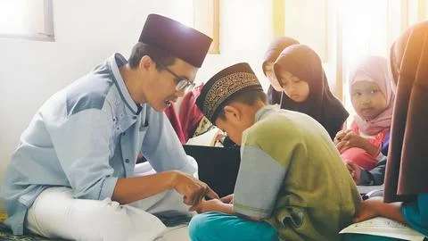 At a madrasa school Stock Photos