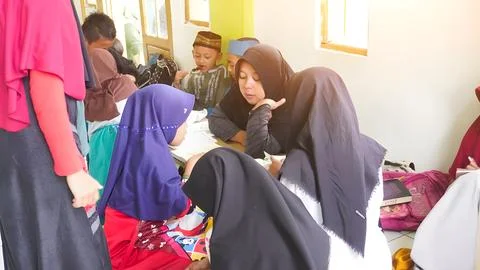 At a madrasa school Stock Photos