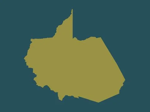 Madre de Dios, Peru. Solid color shape 库存插图