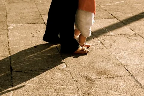 Madre e hijo Stock Illustration