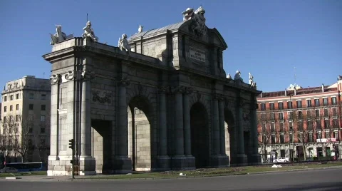 Madrid 03 (Alcala Gate) Stock Footage 331982