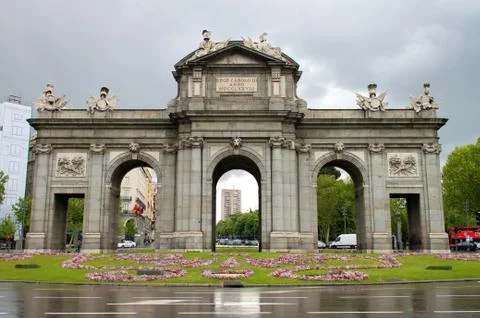 Madrid arch 스톡 사진