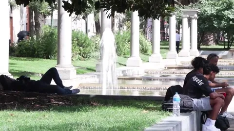 Madrid awaits the announced respite at the end of the week at 37ºC, Madrid, ES - Stock Footage 282790371