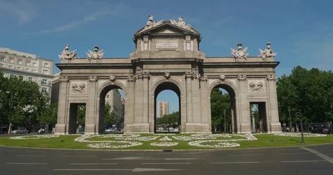 Madrid building Video stock 77114594