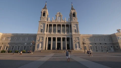 Madrid the Cathedral Stock Footage 126274681
